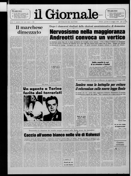 Il giornale nuovo : quotidiano del mattino